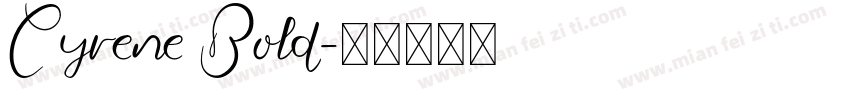 Cyrene Bold字体转换